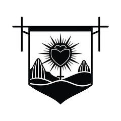 Sacred Heart Banner by Desert Chapel