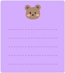 귀여운 캐릭터 메모지 편지지