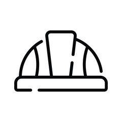 Hard hat ico amazingly designed in outline style