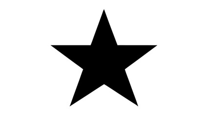 Black star shape vector illustration graphic design element symbol icon sign art