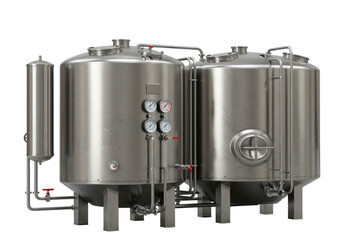 Isolated Large Stainless Steel Industrial Fermentation Tanks for Brewery