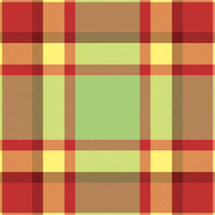 Vibrant plaid pattern in warm autumnal hues.  Perfect for textile design, website backgrounds, or seasonal branding. This cheerful, repeating texture evokes feelings of comfort and nostalgia.