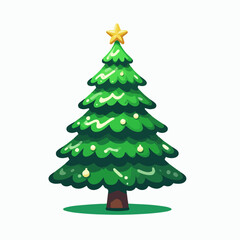 premium vector illustration of christmas tree