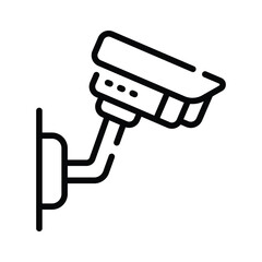 Grab this latest outline icon of security cctv camera