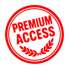 Premium Access Badge in Solid Silhouette Style, Ideal for Highlighting Exclusive Content, Subscription Features, or Member-Only Services, Editable Formats: AI, EPS, JPG, PNG, 