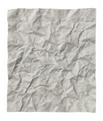 Obraz premium Crumpled vintage textured paper with a halftone dot pattern effect on transparent background.