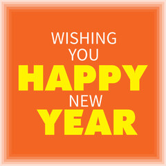 Wish you Happy New Year card