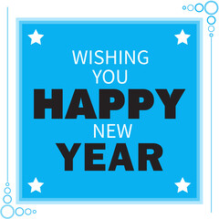 Happy New Year Wishing Card