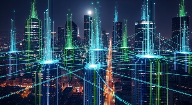 abstract technology background with binary code