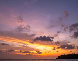 Fototapeta premium Sunset over the ocean (1)