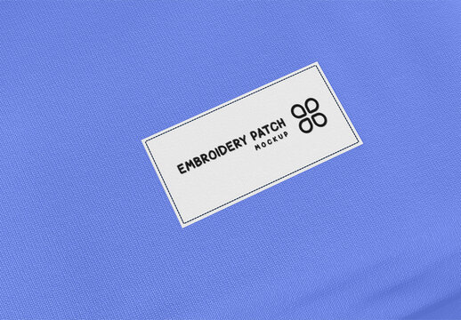 Embroidery Patch Logo Mockup