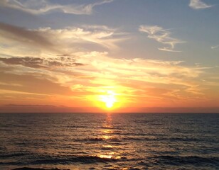 Obraz premium Sunset over the ocean (7)
