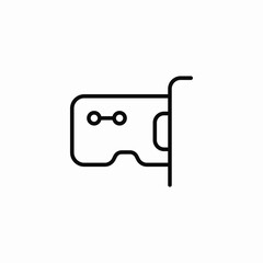 virtual reality glasses icon sign vector