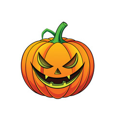 halloween pumpkin isolated on white background
