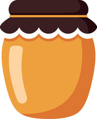 Golden honey jar sweet natural food