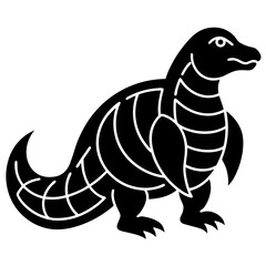 Black silhouette of a copperhead snake