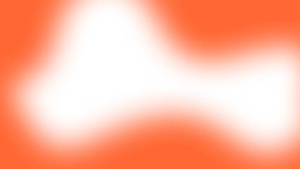 Frame with abstract wave elements in a glowing orange gradient