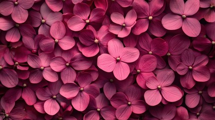 Obraz premium A mesmerizing array of magenta hydrangea blossoms create a captivating tapestry