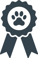 Pet award ribbon icon