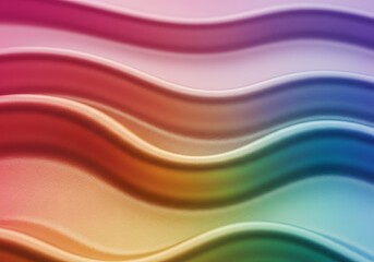 Abstract Wavy Gradient Background - Colorful Wavy Lines, Rainbow, Smooth Texture, Modern Design, Artistic, Digital Art, Wallpaper.