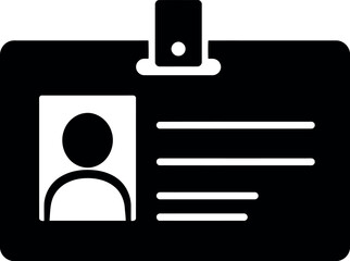 Employee id badge icon access card identification