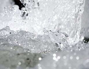 Obraz premium Water splashing, close-up