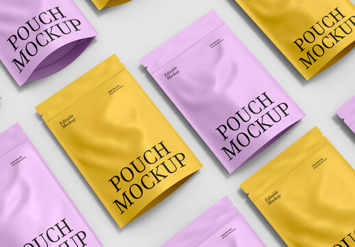 Mosaic Pouch Bag Mockup