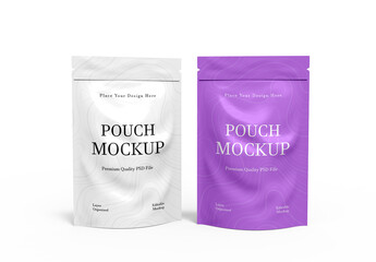 Matte Stand Up Pouch Bag Mockup