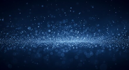 Obraz premium Abstract Blue Background with Glittering Particles