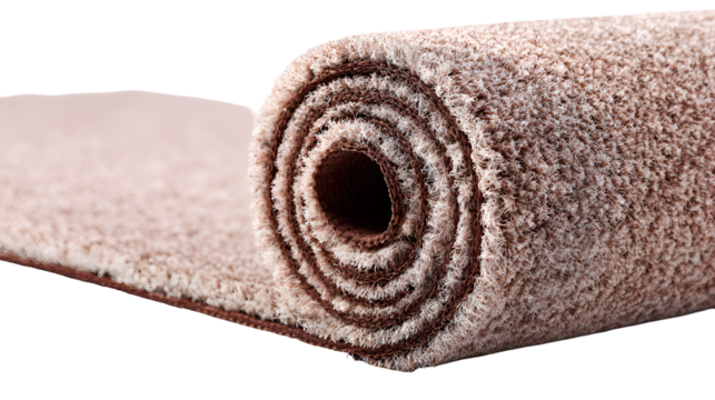 Rolled Beige Carpet Soft Texture Home Decor