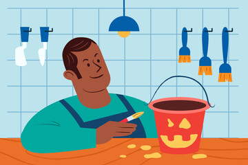 Painting Candy Basket