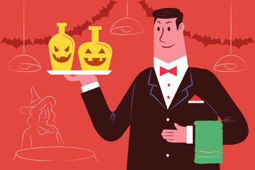 Party Halloween Waitress