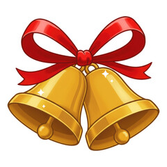 A Symbol of Joy for Christmas and Weddings, Cut Out, Clipping Path Isolated on a Transparent PNG Background.