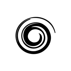 abstract circle swirl Vector