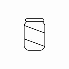 glass jar container icon sign vector