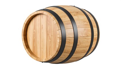 Wooden barrel, side view (2)