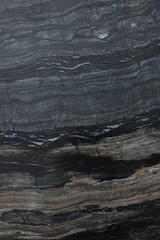 Texture of dark marble surface as background, top view