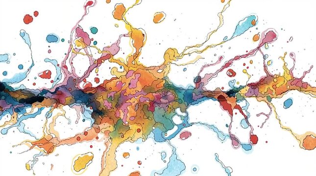 Artistic abstract visualization of neurotransmitters as glowing particles, firing across a synaptic gap in the brain.

