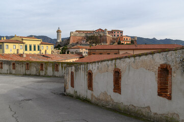 Fort Stella and Lighthouse in Portoferraio, Elba Island, Tuscany, Italy