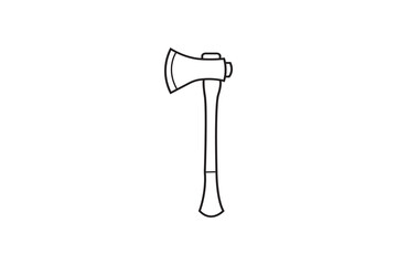 Claw hammer a construction tool with a black steel handle, is isolated on a white background
