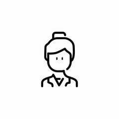 person icon woman icon sign vector