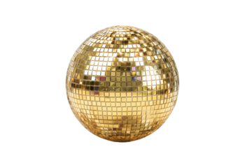 Golden disco ball