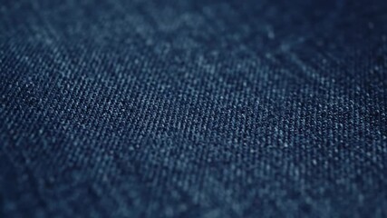 Close up shot of blue denim fabric texture detailed view - Powered by Adobe