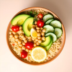 fruit salad in a glass bowl