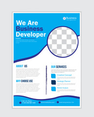 business flyer design modern & creative layout;