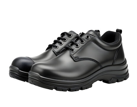 Black Safety Shoes - Protective Footwear for Work