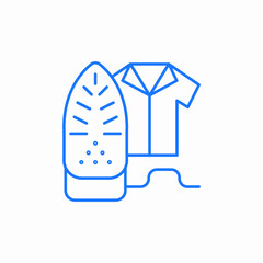 ironing t shirt icon sign vector