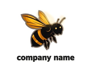 bee on white background logos