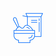 baby cereal icon sign vector