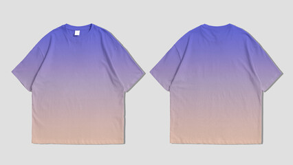 Front and back t-shirt mockup